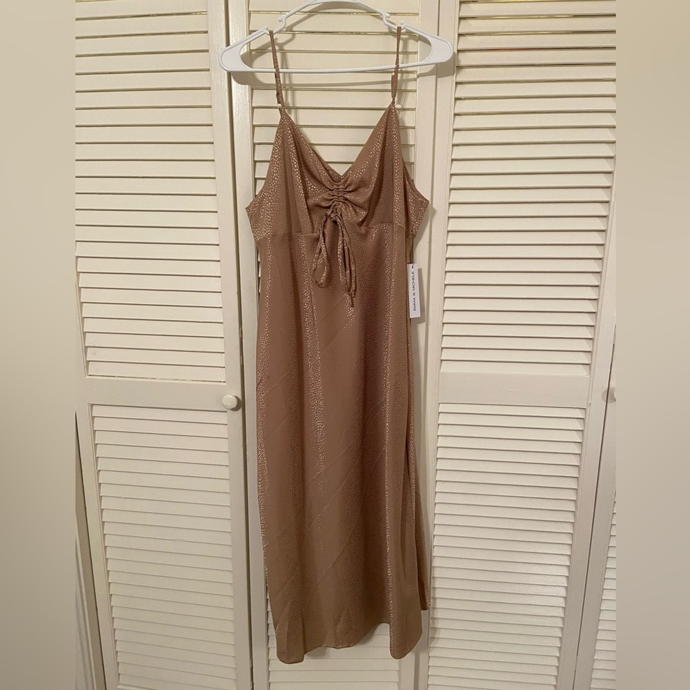 Emma and Michele Gold dress NWT